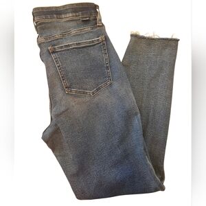 JAG Classic Cecilia Skinny Blue Jeans - Size 12 Raw Hem - VGUC